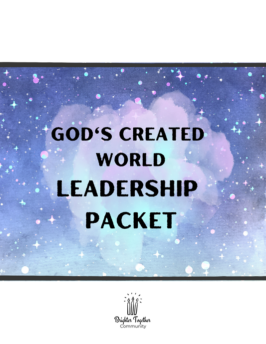 God's Created World Leadership Packet